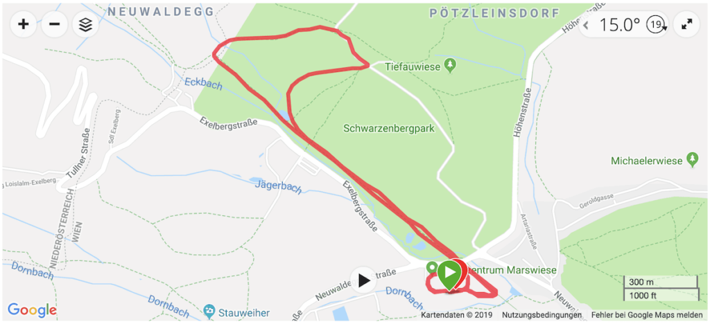 Running track - Hernalser Herbstlauf